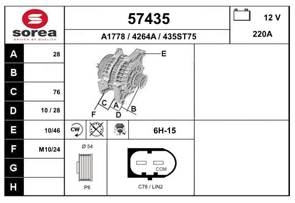 57435
