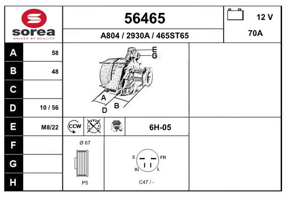 56465