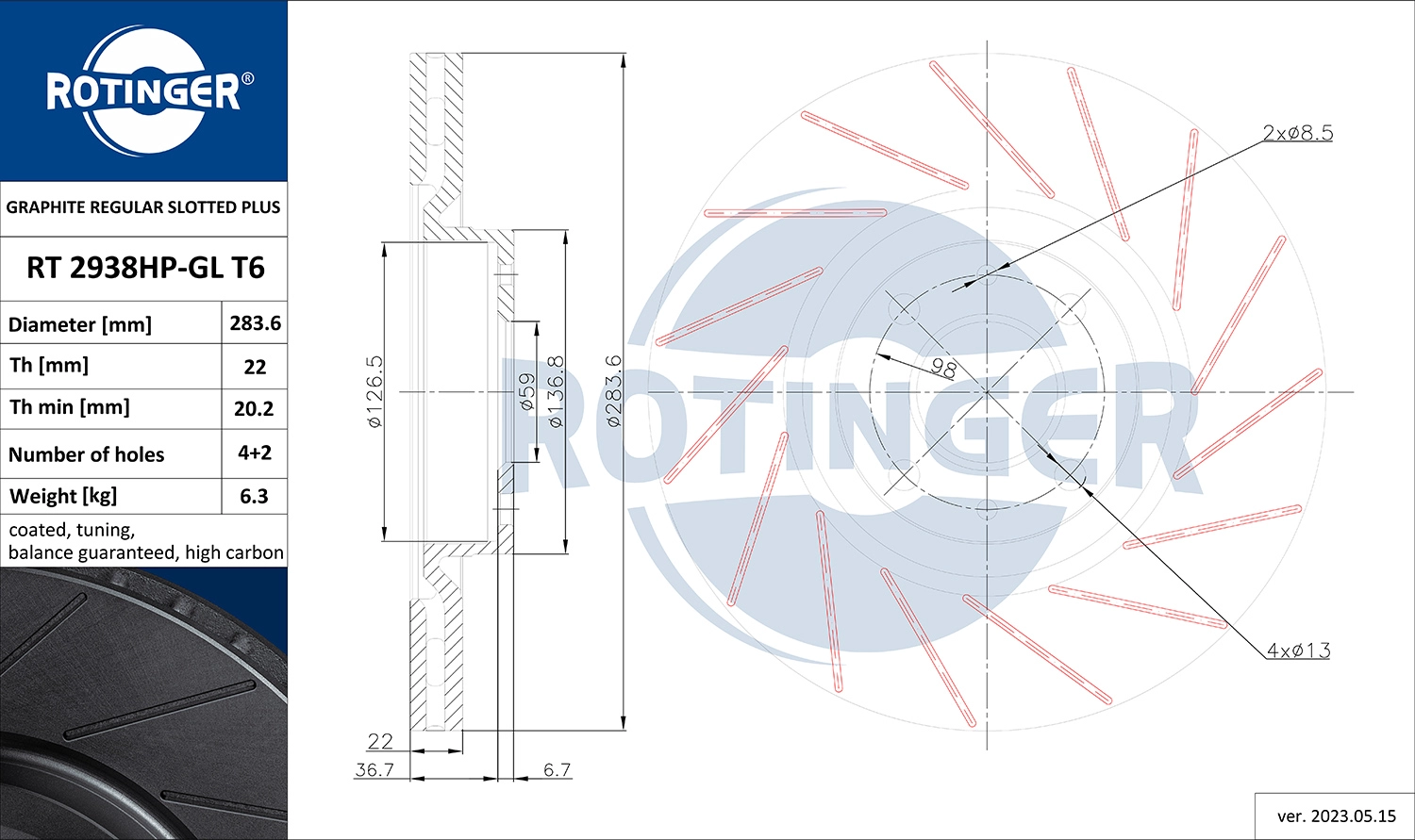 RT 2938HP-GL T6