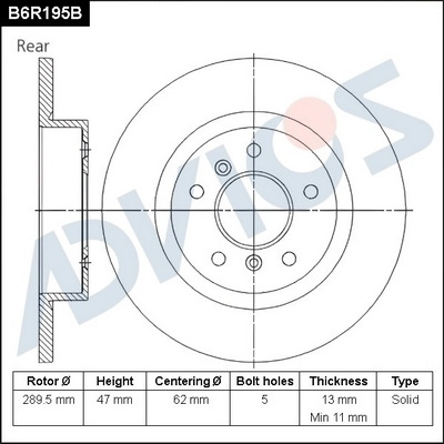 B6R195B